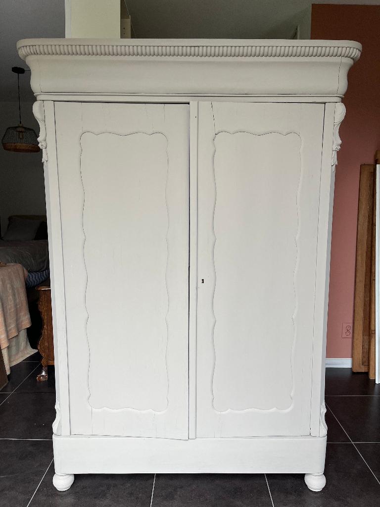 Biedermeier meidenkast kleding linnen kast, Huis en Inrichting, Kasten | Kledingkasten, Ophalen, 150 tot 200 cm, 25 tot 50 cm