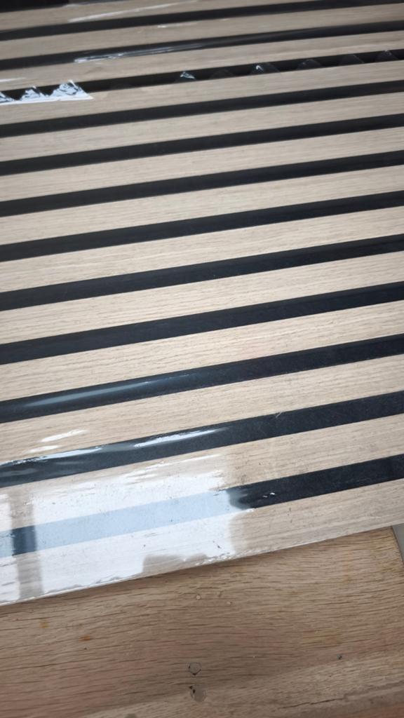 2 x Lattenwand Brisbane licht eiken, Ophalen, Minder dan 25 mm, Eiken, Nieuw