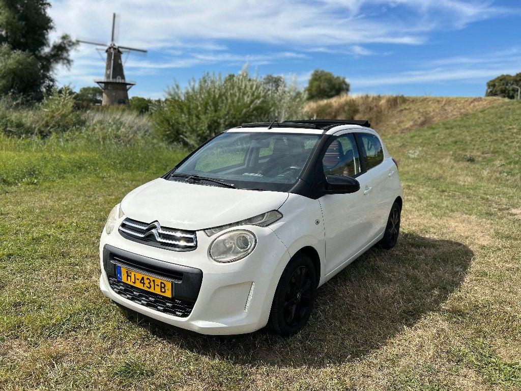Citroën C1 1.0 e-VTi Airscape Feel Edition 2015 Wit, Auto's, Voorwielaandrijving, Stof, 4 stoelen, C1