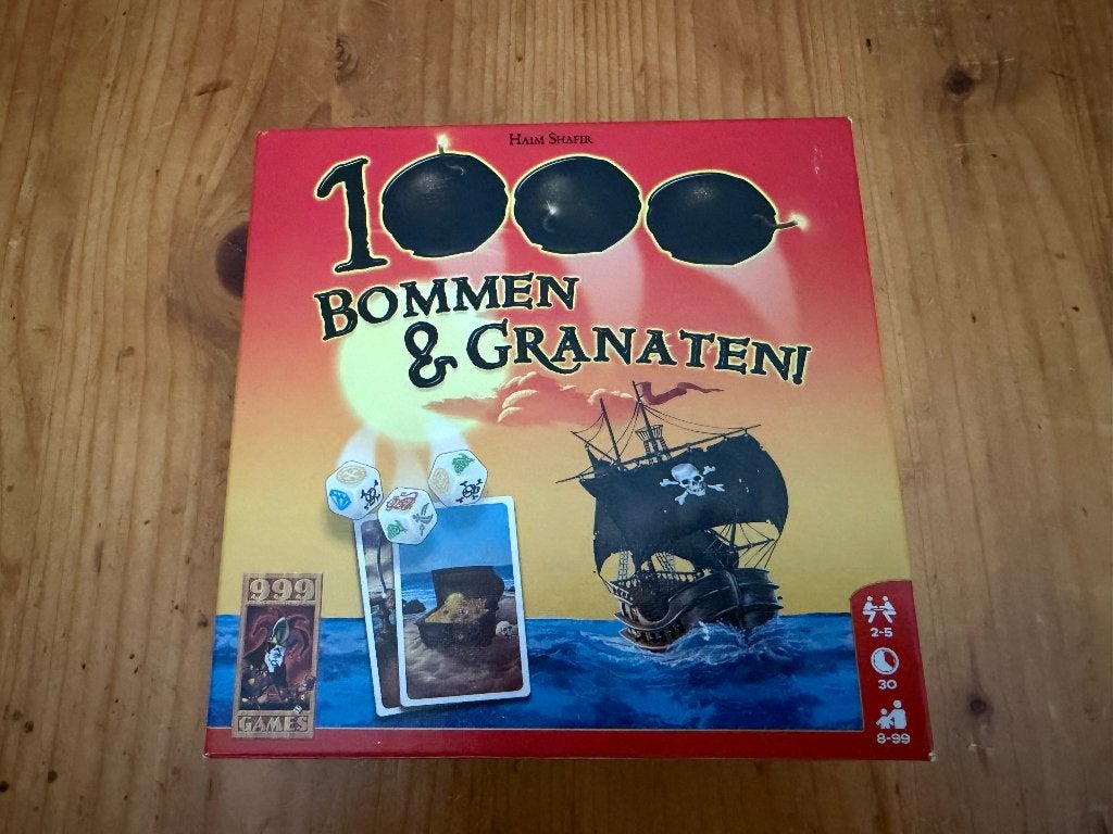 1000 Bommen & Granaten bordspel, Ophalen, Nieuw, 999 Games