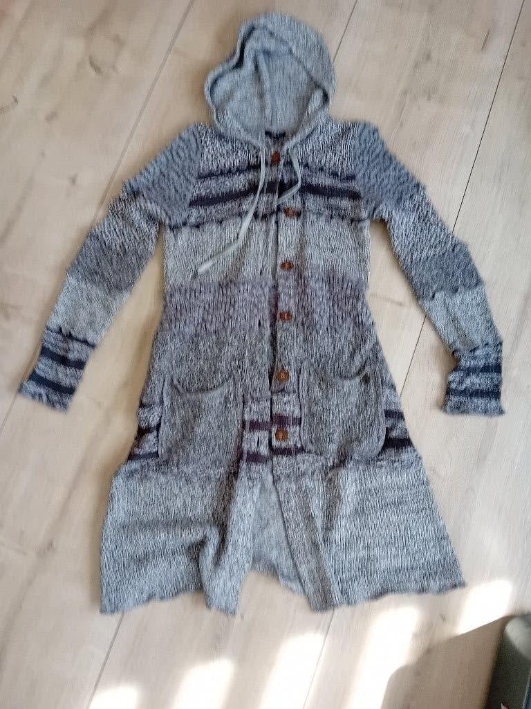 DIDI prachtige lange vest met capuchon, grijs maat s, Kleding | Dames, Didi, Ophalen of Verzenden, Zo goed als nieuw, Maat 36 (S)