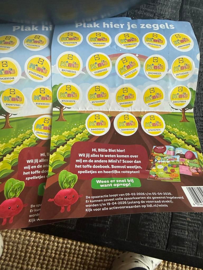 Lidl Mini's spaarzegels boekje - Vol met zegels!, Verzamelen, Supermarktacties, Lidl, Ophalen of Verzenden