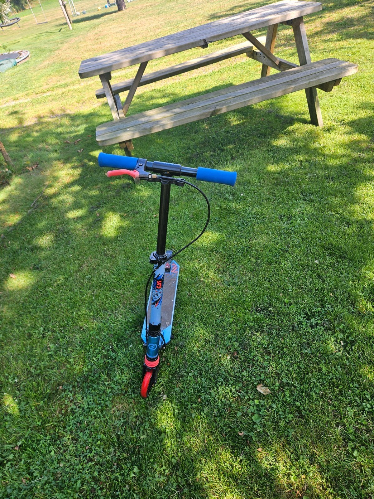 Oxelo step met vering en handrem, Ophalen, Gebruikt, Gewone step, Oxelo
