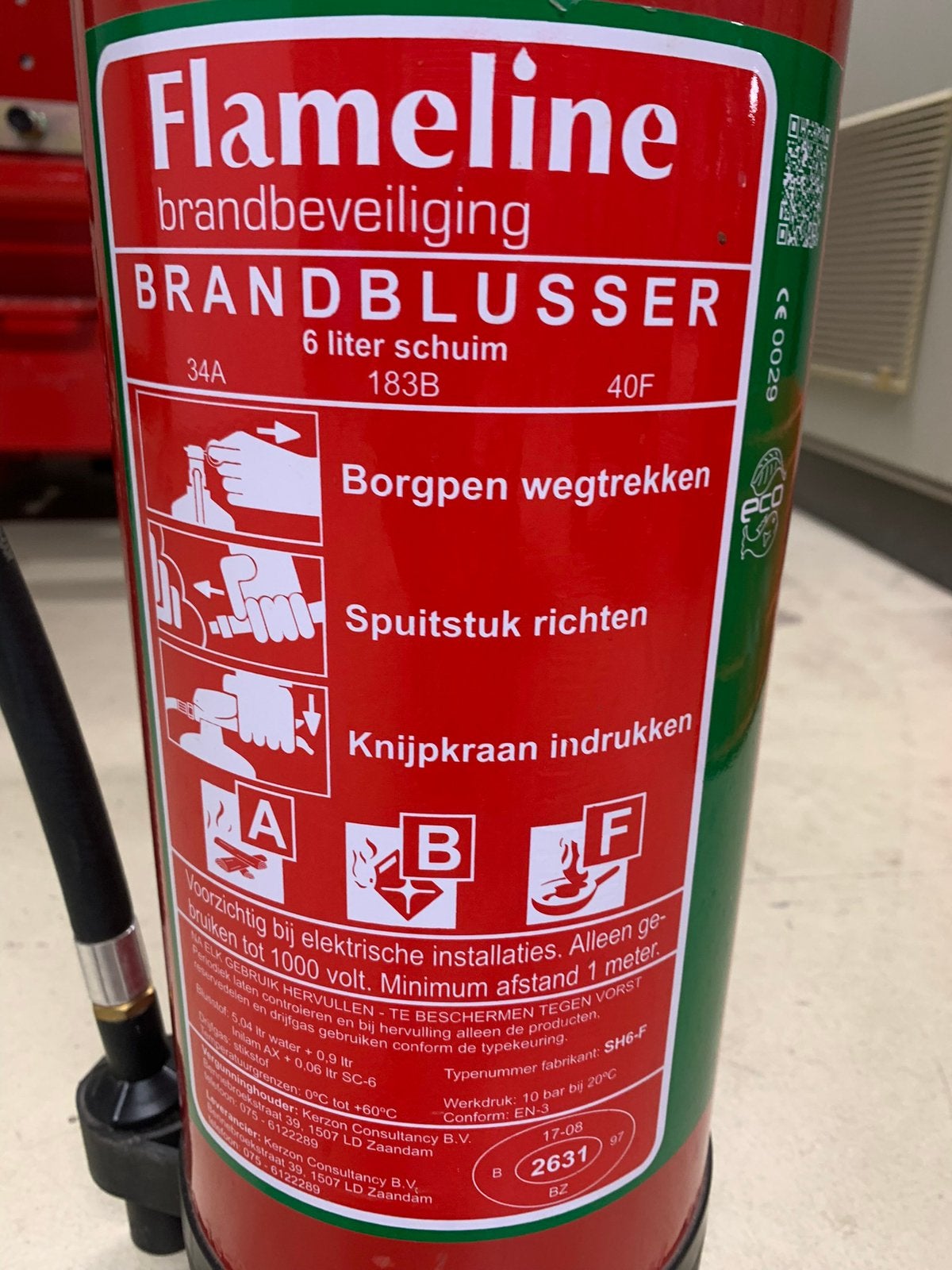 Diverse ABF brandblussers met en zonder keuring, Huis en Inrichting, Brandblussers en Brandkasten, Ophalen of Verzenden, Zo goed als nieuw