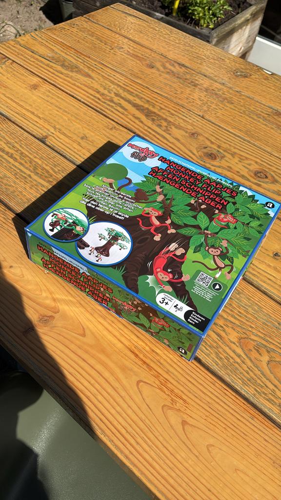 Monkey Flip: HANGENDE AAPJES - Zo goed als nieuw, Hobby en Vrije tijd, Gezelschapsspellen | Bordspellen, Zo goed als nieuw, Een of twee spelers