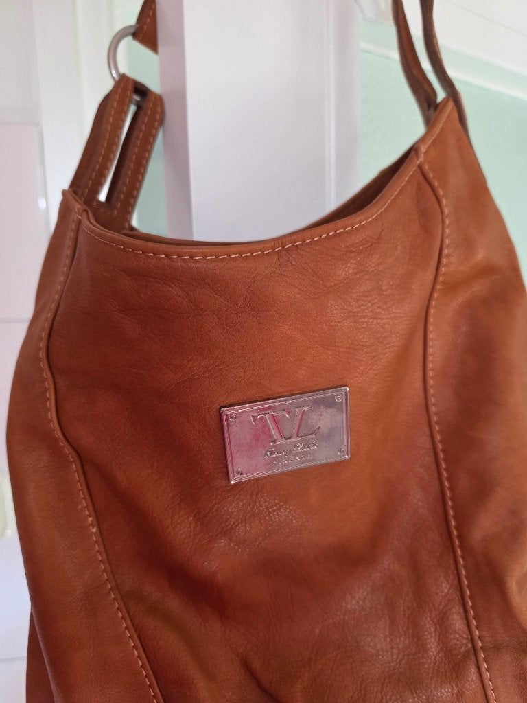 Mooie echt leren tas!, Ophalen of Verzenden, Zo goed als nieuw, Overige kleuren, Shopper
