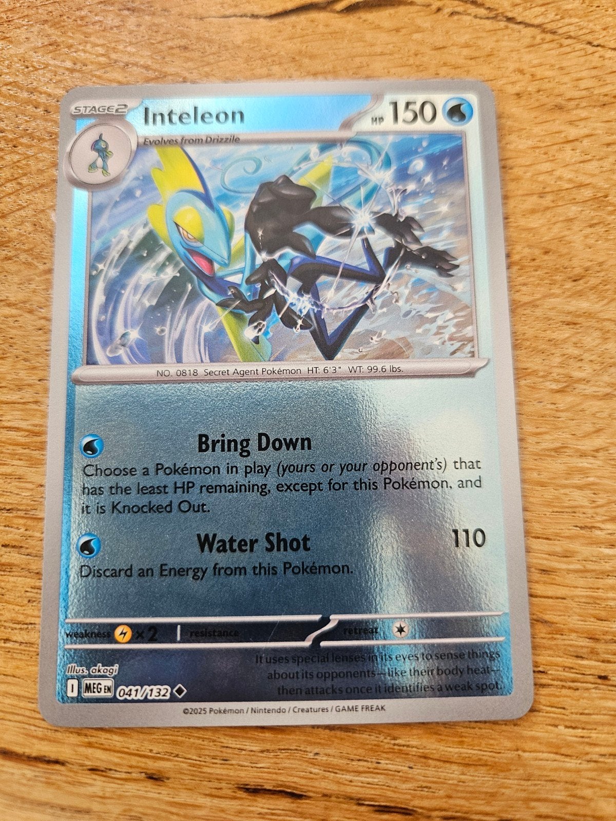 Inteleon Mega evolution rev. holo, Ophalen of Verzenden