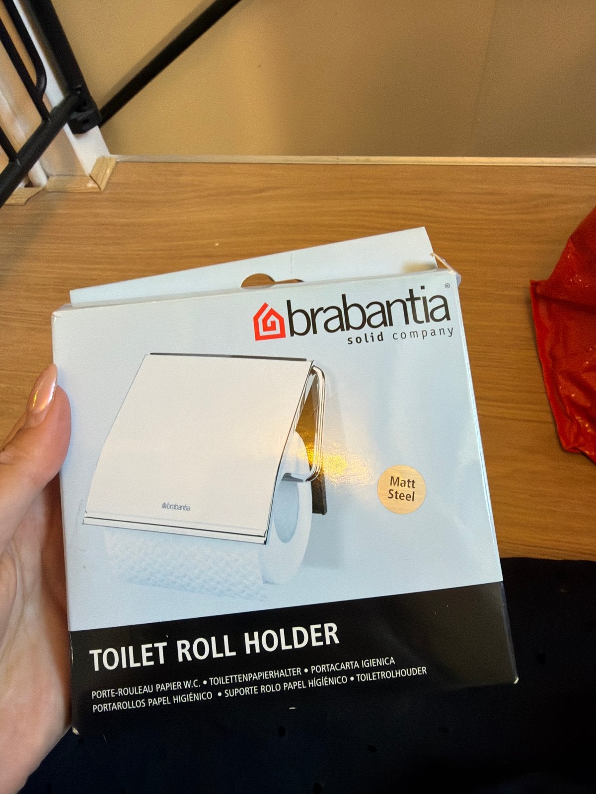 Ongebruikte Brabantia toiletrolhouder - Mat staal, Nieuw, Brabantia, Zilver, Ophalen