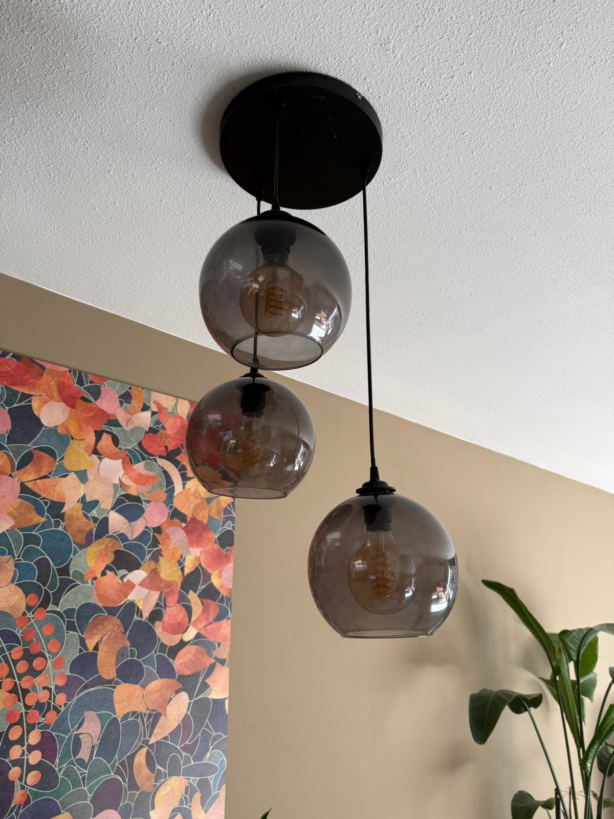 Hanglamp 3 bollen, Ophalen, Zo goed als nieuw