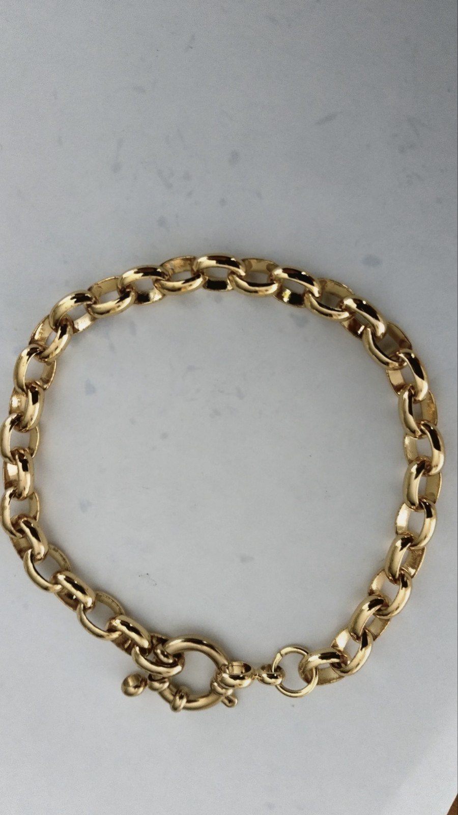 zeer mooie jasserron armband 18 cm, Sieraden, Tassen en Uiterlijk, Ophalen of Verzenden, Nieuw, Goud