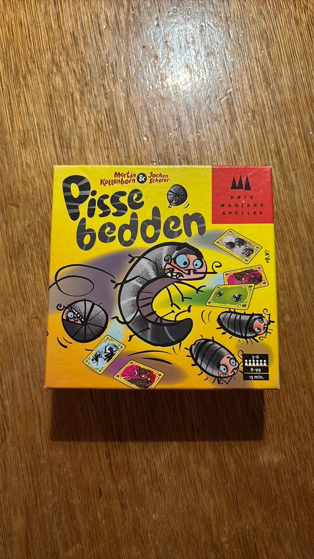 Spel Pissebedden, Hobby en Vrije tijd, Gezelschapsspellen | Kaartspellen, Ophalen of Verzenden, Zo goed als nieuw