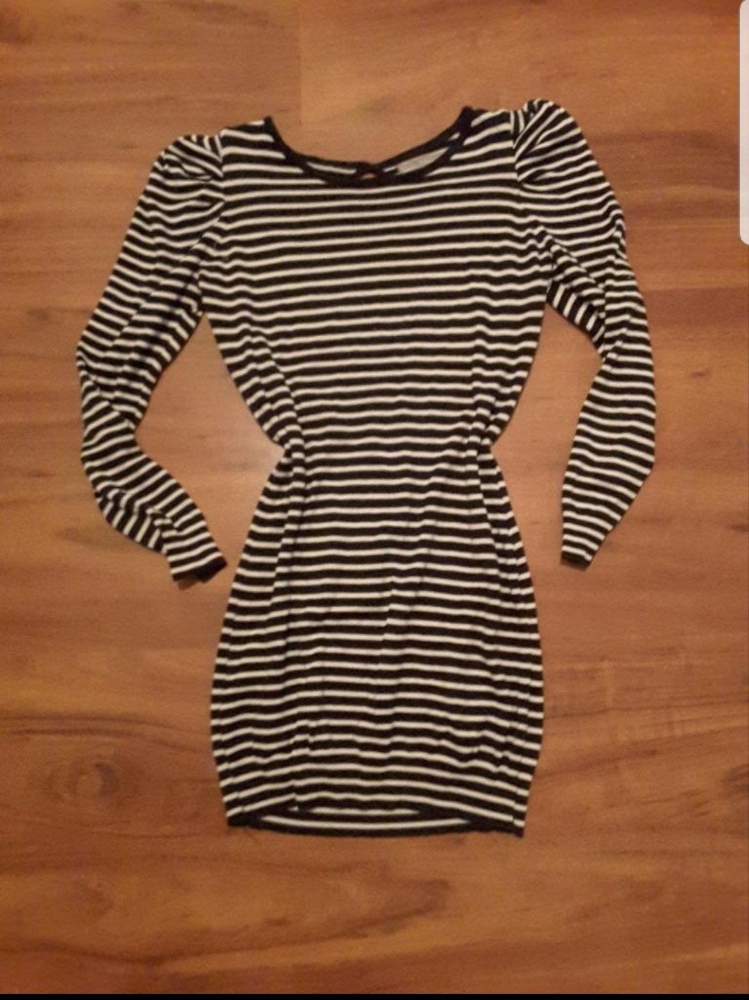 Zara jurkje tuniek 38/40 zwart wit gestreept, Kleding | Dames, Maat 38/40 (M), Ophalen of Verzenden, Zo goed als nieuw, Boven de knie