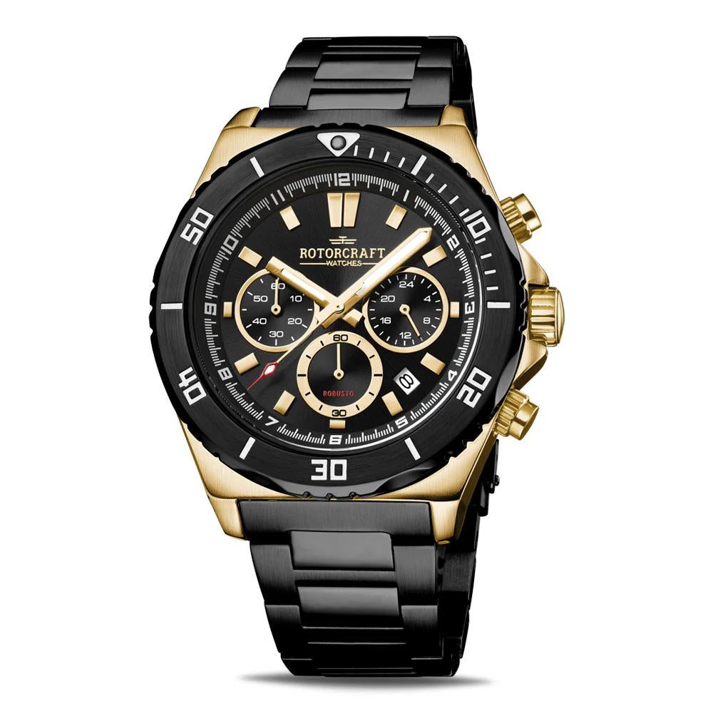 Herenhorloge Rotorcraft Robusto RC6604 Chrono, Overige merken, Staal, Staal, Polshorloge