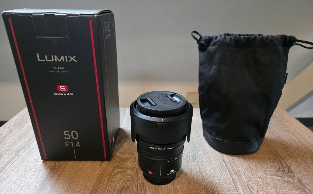 Panasonic Lumix S Pro 50mm f 1.4 Full Frame L-Mount Lens, L-mount, Ophalen of Verzenden, Zo goed als nieuw, Standaardlens