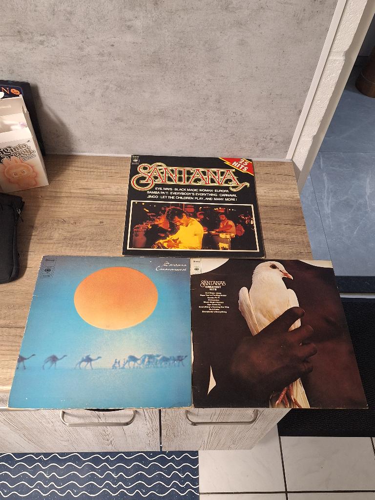 Vintage 3x vinyl lps albums Santana jaren 70/ 80, Ophalen of Verzenden, Gebruikt, 12 inch, Poprock