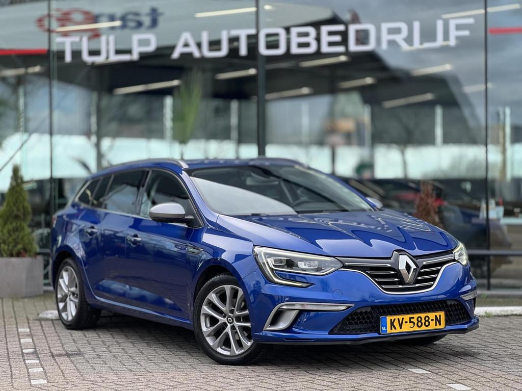 Renault Megane Estate 1.2 TCe GT-Line Automaat NAP, Stof, Gebruikt, 4 cilinders, Blauw