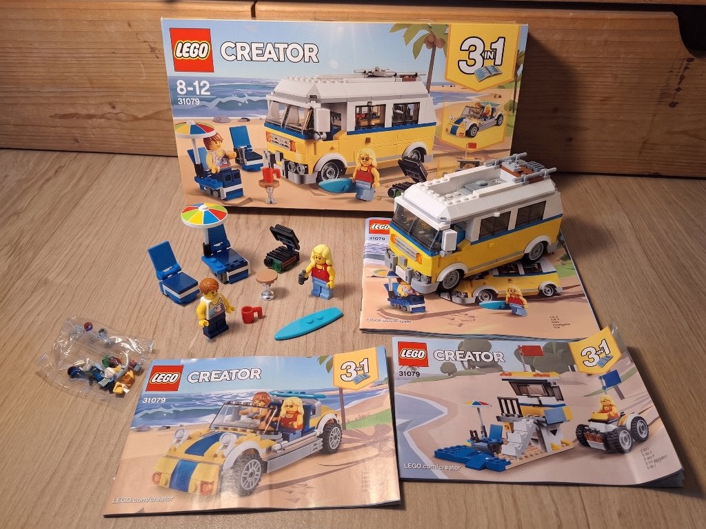 LEGO Creator surferbusje set 31079, Ophalen of Verzenden, Zo goed als nieuw, Inclusief accessoires, Creator