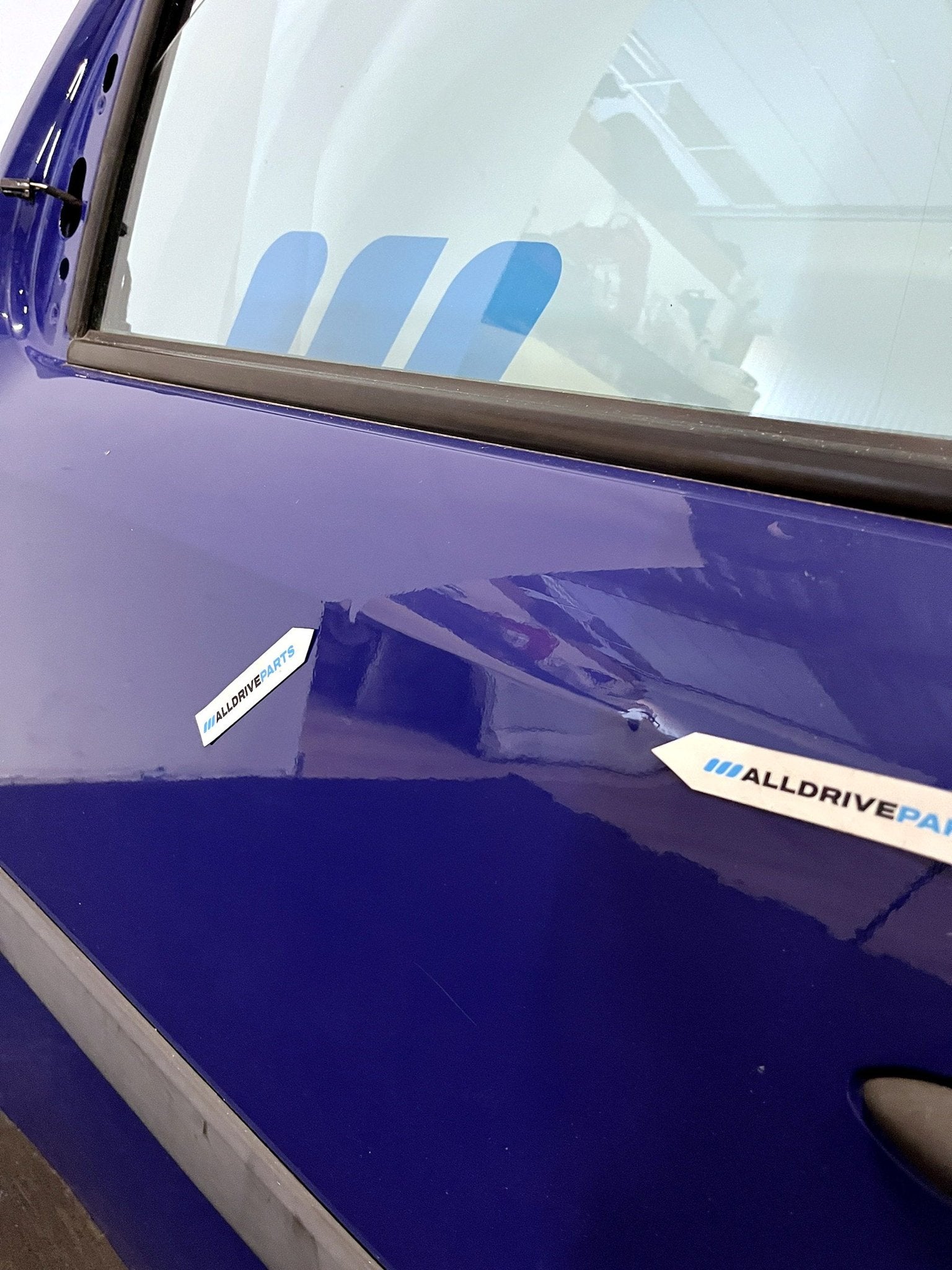 Voorportier links Renault Kangoo donkerblauw 801015880R, Gebruikt, -, Deur, -