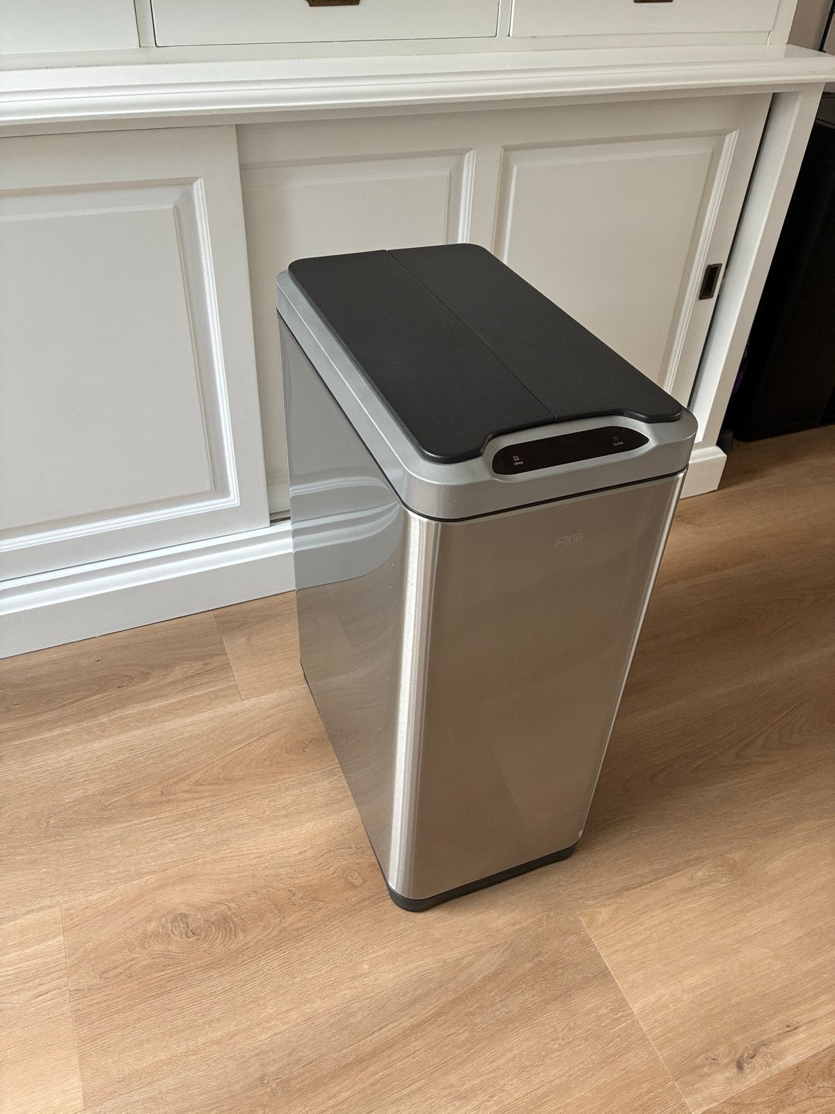 Eko sensor prullenbak - 2x 30 liter - zeer goede staat, 40 liter of meer, Ophalen, Zo goed als nieuw, Rvs