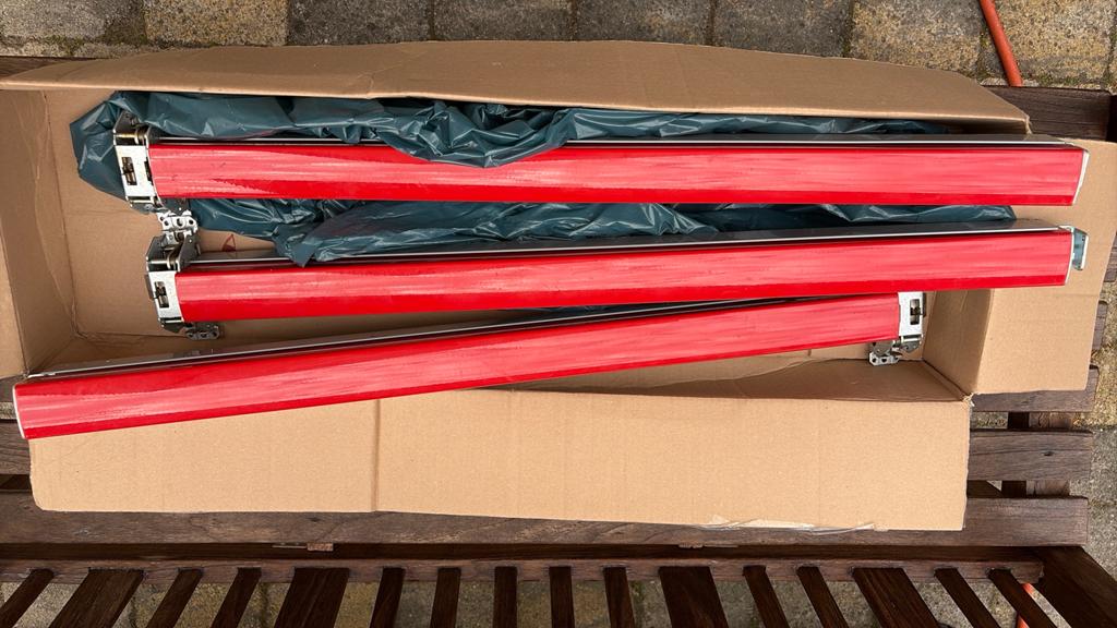 3x nooddeur bar indrukken en naar buiten, Ophalen, Zo goed als nieuw, Koper of Messing, Scharnier