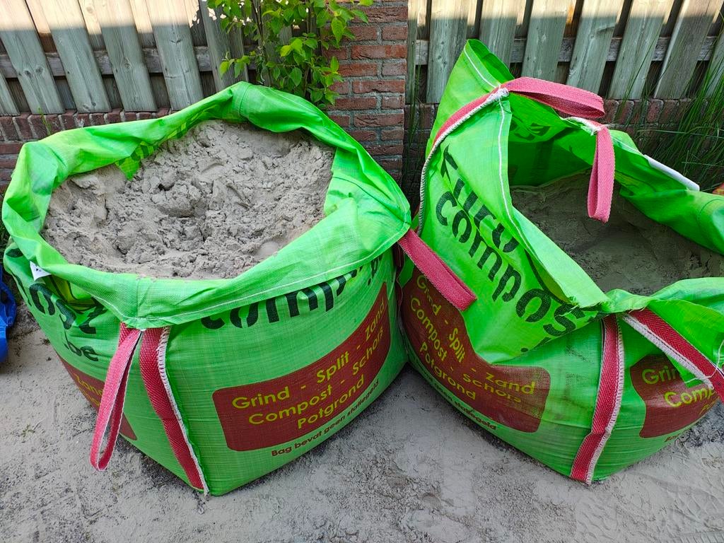 Ongeveer 0,75 m³ speelzand in big bags, Tuin en Terras, Zand, Ophalen, Nieuw, Speelzand