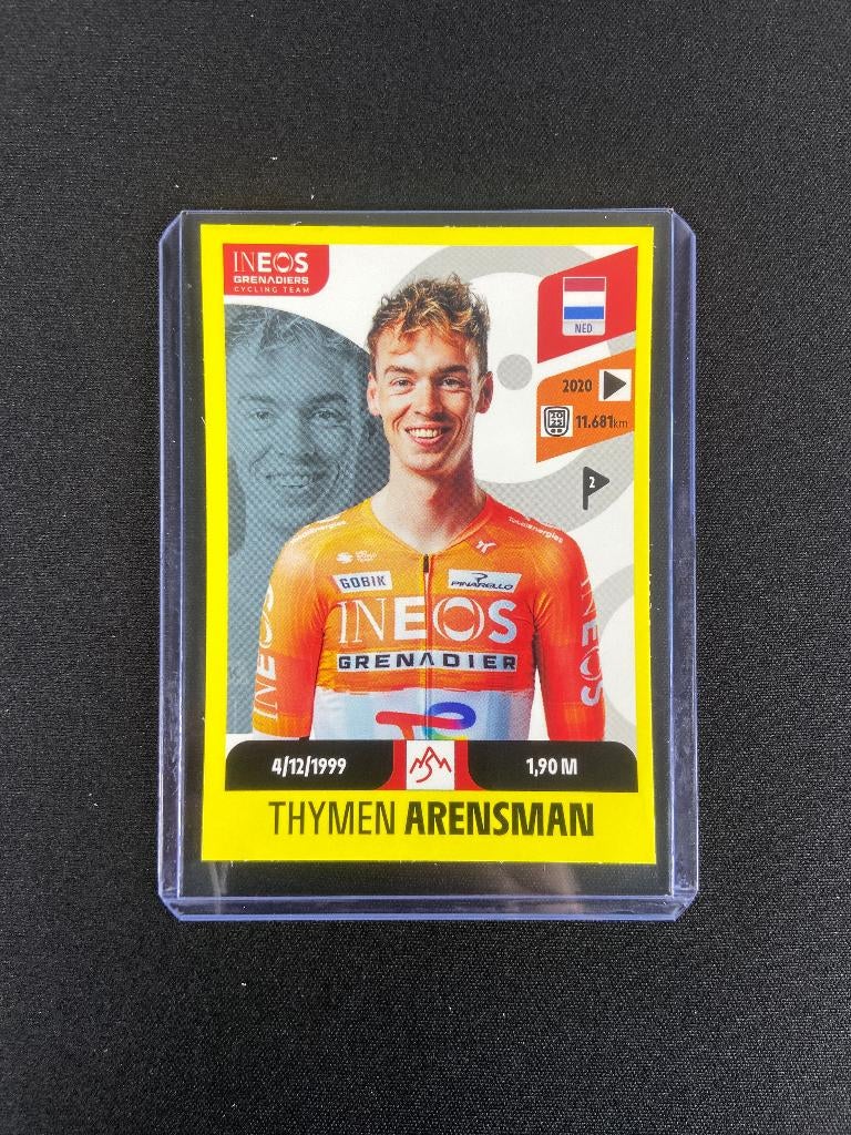 Thymen Arensman Panini Tour de France 2026 Sticker INEOS, Verzenden, Zo goed als nieuw, Overige sporten, Poster, Plaatje of Sticker