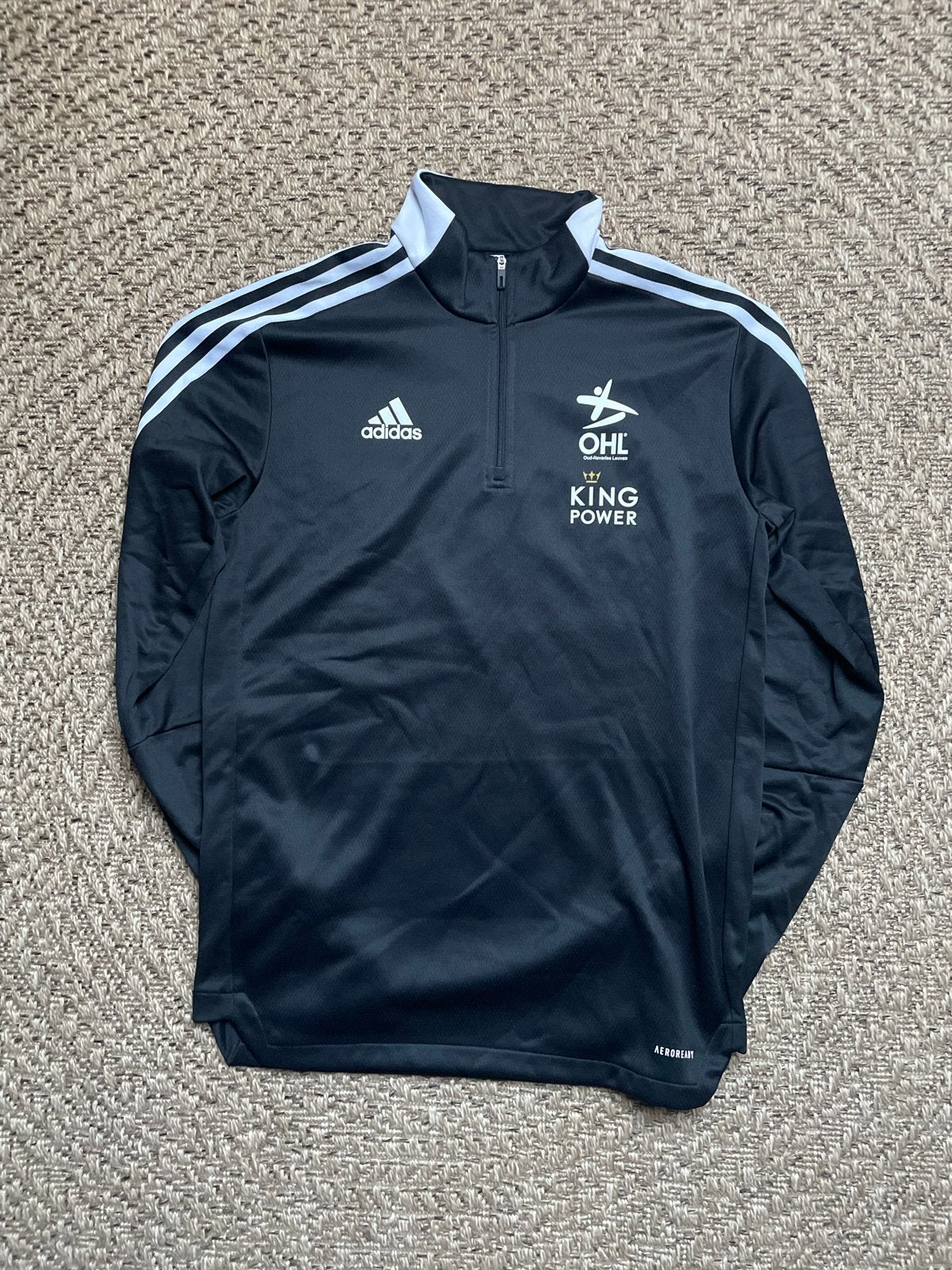 Adidas OHL Trainingstop - Maat M - Zwart - AEROREADY, Zwart, Zo goed als nieuw, Voetbal, Verzenden