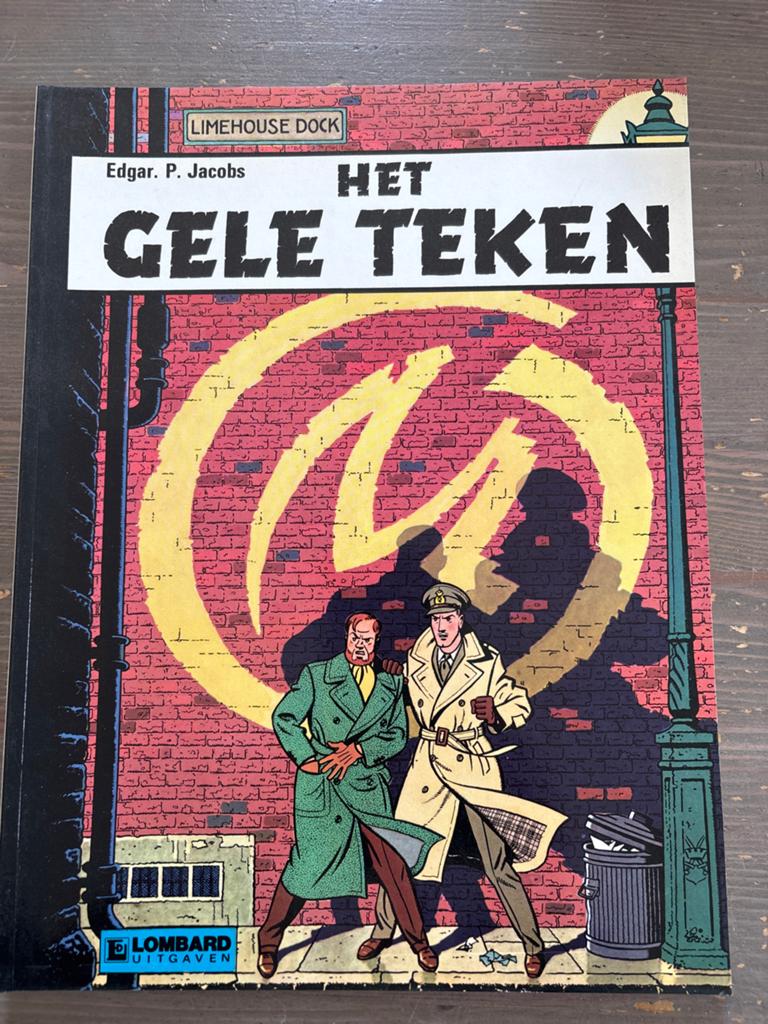 Het Gele Teken - Edgar P. Jacobs - Lombard Uitgaven, Eén stripboek, Ophalen of Verzenden, Gelezen