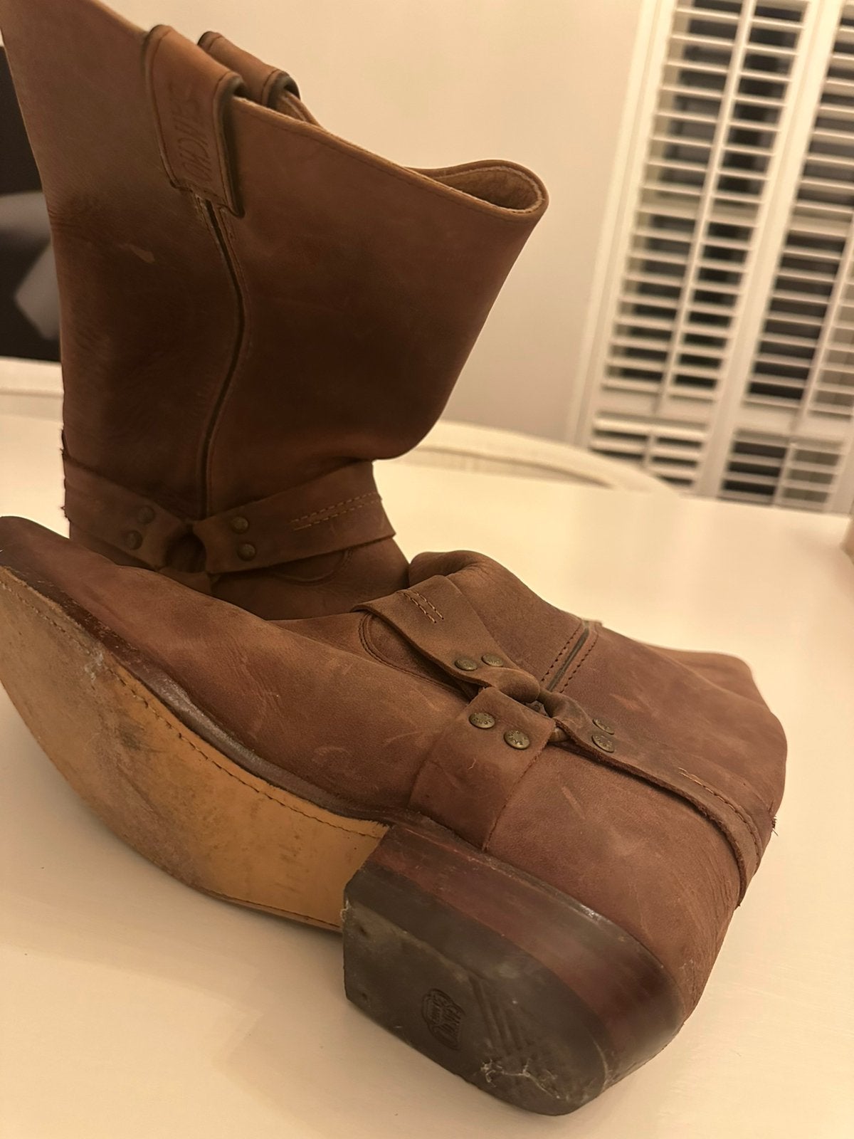 Motorrijlaarzen, Bruin, Boots, Ophalen of Verzenden, Gedragen