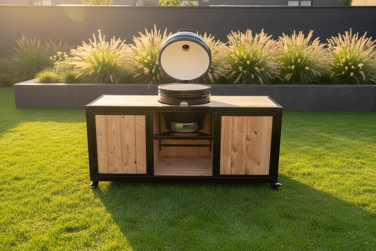 Luxe Buitenkeuken inclusief Kamado BBQ, Ophalen, Open Einde 12, Info@123barren.nl, Houtskool