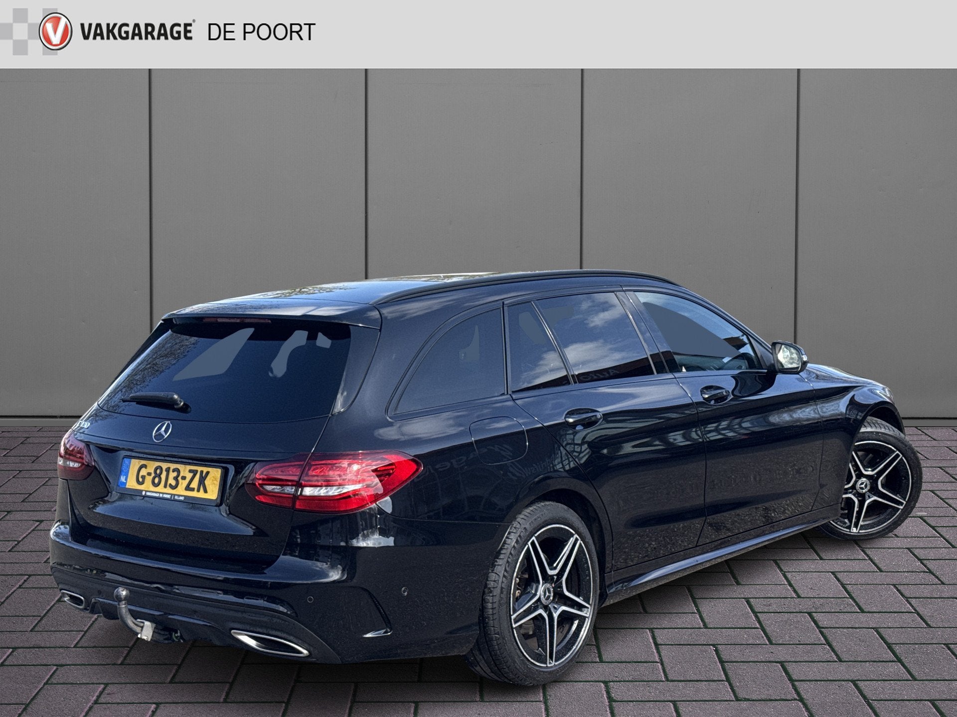Mercedes-Benz C-Klasse Estate 180 Business Solution AMG | NL, Auto's, Automaat, Dealer onderhouden, Zwart, Automatische klimaatregeling