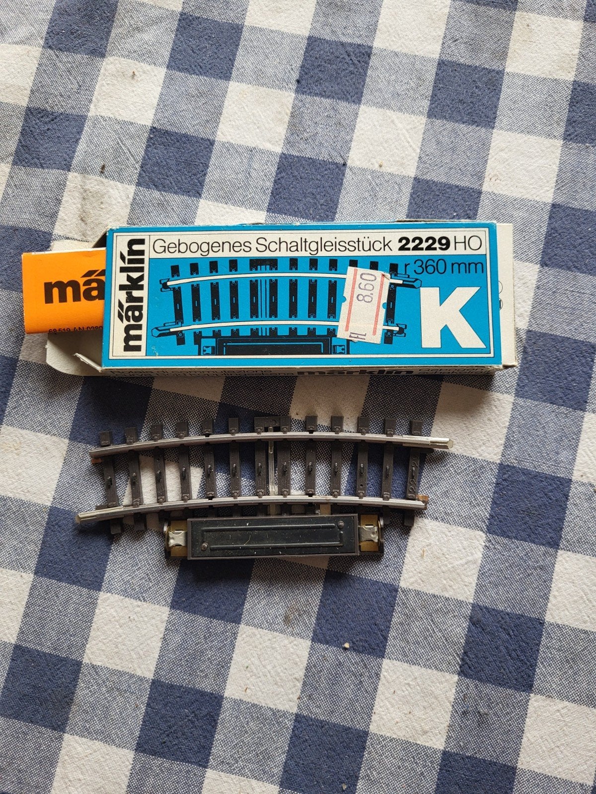 märklin K-rails schakelrails 2229, Wisselstroom, Rails, Ophalen of Verzenden, Zo goed als nieuw