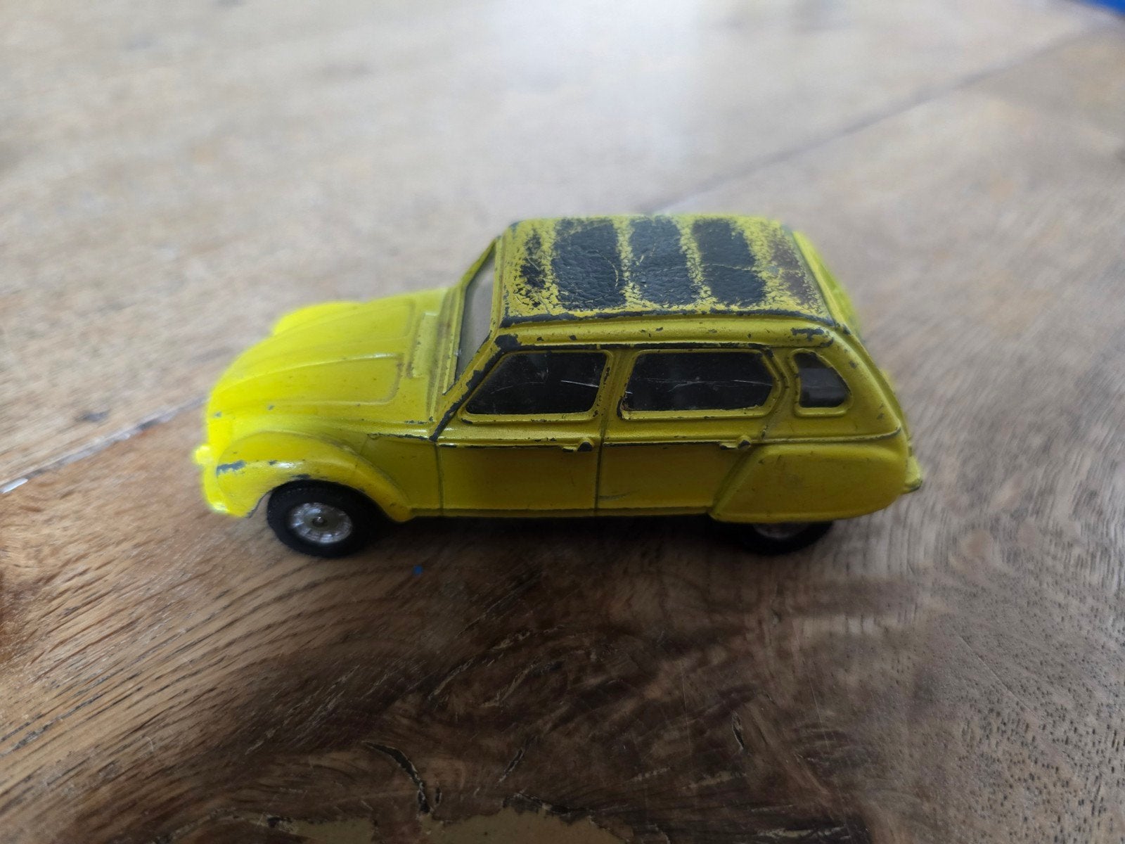 Vintage Corgi Toys Citroën Dyane - Geel Speelgoedauto, Kinderen en Baby's, Ophalen of Verzenden, Gebruikt