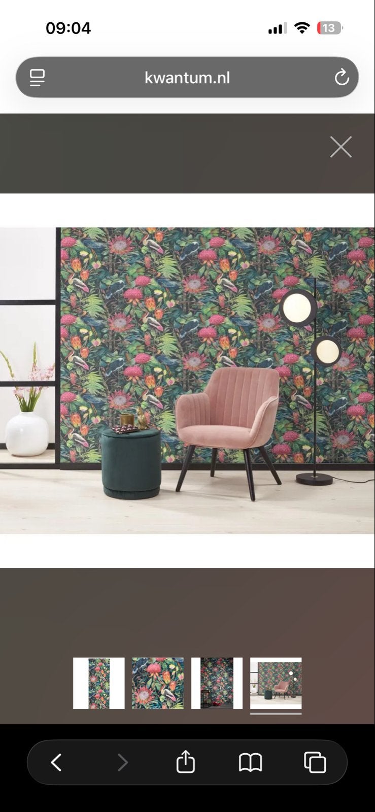 Ashford & Sons Behang Natalia - Kwantum - 2 rollen NIEUW, Huis en Inrichting, Bladeren, Overige typen, Overige merken, Meerkleurig