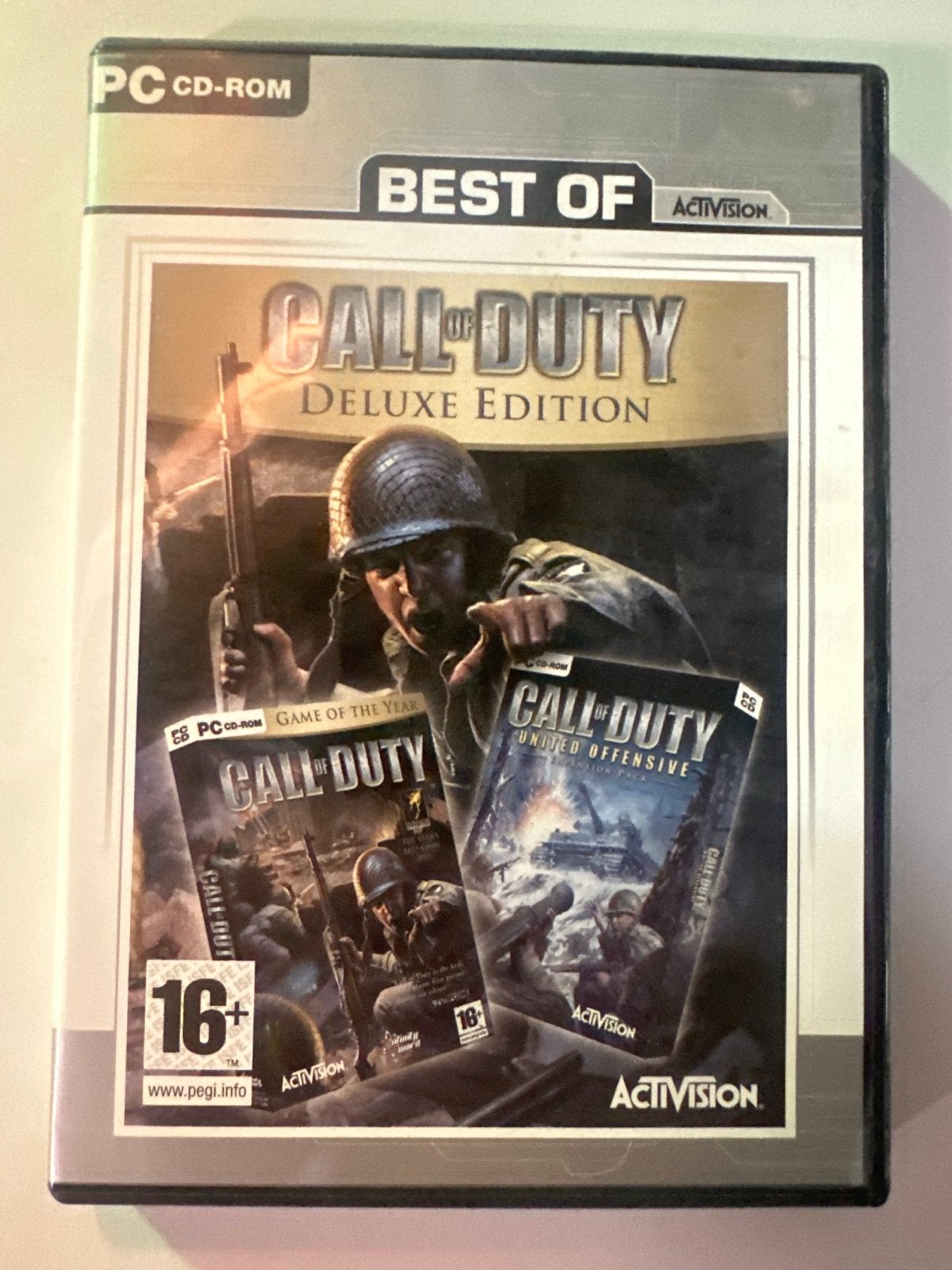 Call of Duty Deluxe Edition PC CD-ROM, Online, Gebruikt, Shooter, Ophalen of Verzenden
