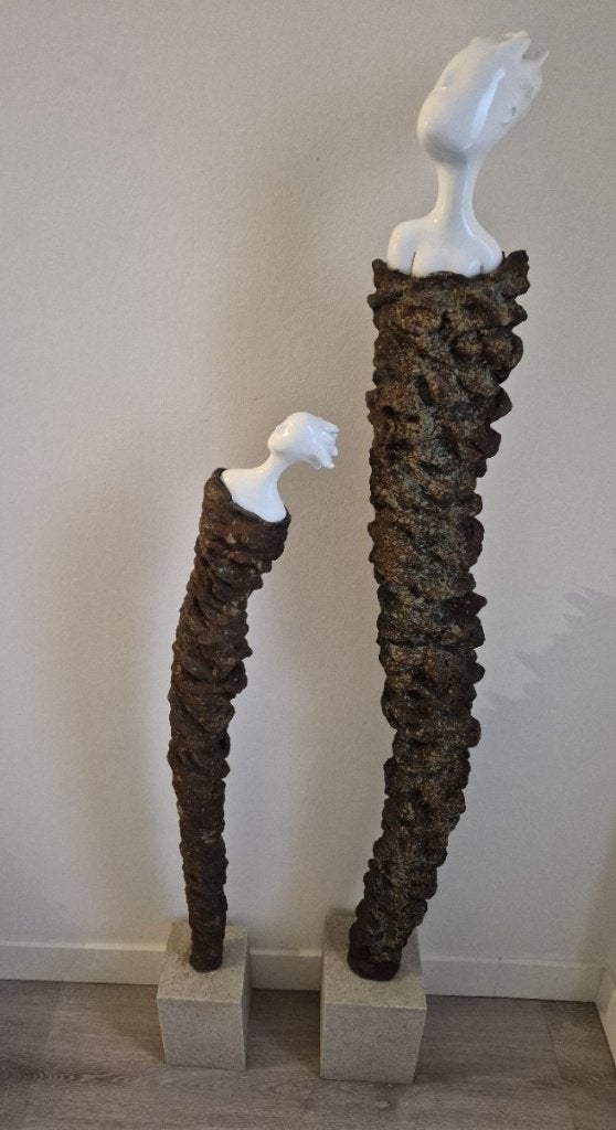 Beelden 115 cm en 140 cm hoog, Antiek en Kunst, Ophalen, Beeld