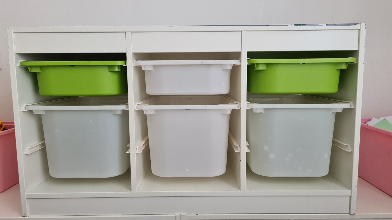 3 maal IKEA Trofast opbergkasten met bakken, Ophalen, Gebruikt, Kast