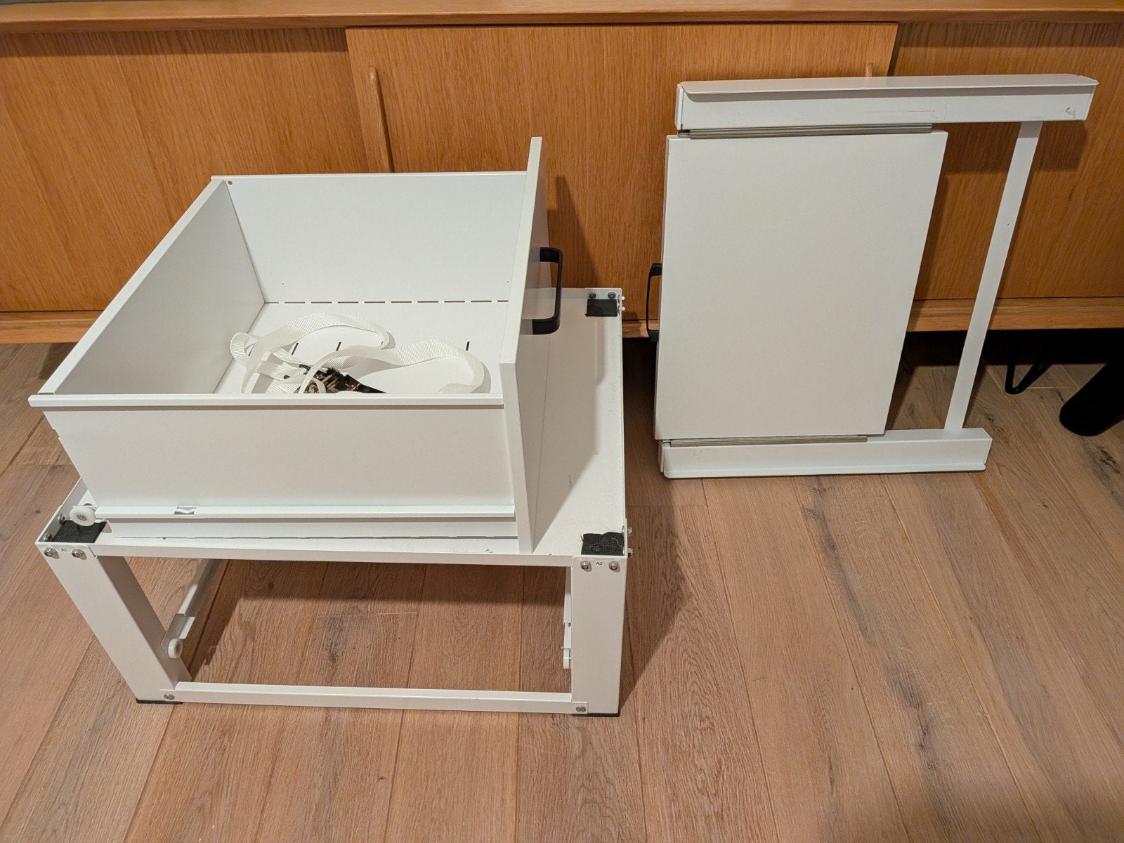 Verhoger met Tussenstuk - Stapelkit voor Wasmachine en D, Witgoed en Apparatuur, Ophalen, Zo goed als nieuw, 1200 tot 1600 toeren