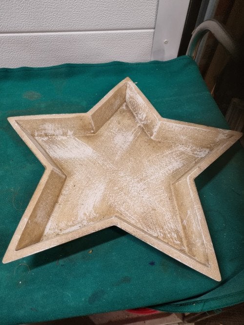 decoratieblad ster vorm hout, Ophalen of Verzenden, 'T Olde Gre-j, Info@toldegrej.nl, Endepoelstraat 20f Didam