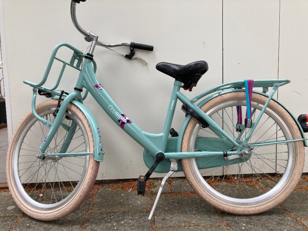 Kinderfiets Alpina groen/blauw, Fietsen en Brommers, Ophalen, Terugtraprem, Alpina, 16 tot 20 inch