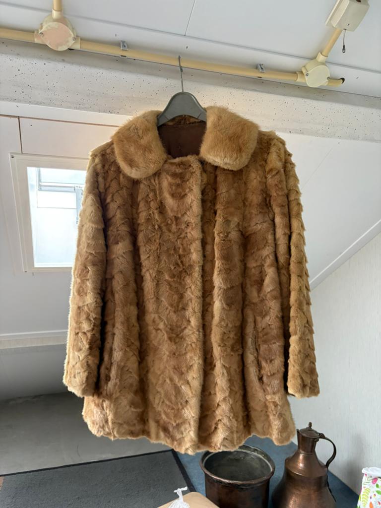 Bontjas echt bont, Kleding | Dames, Jassen | Winter, Verzenden, Zo goed als nieuw, Bruin
