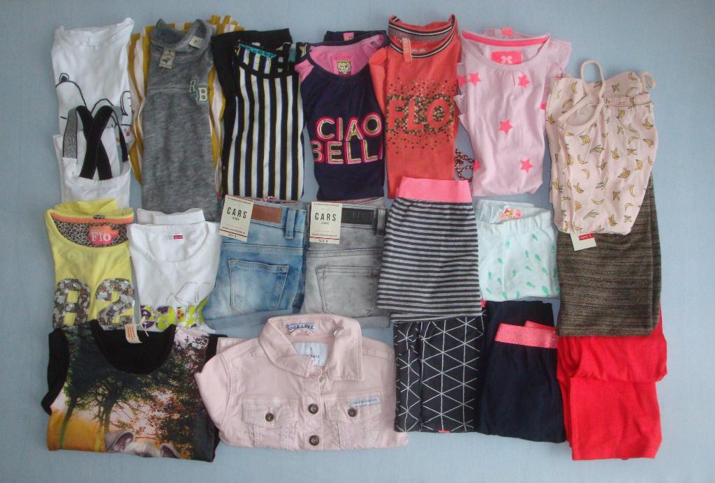 Pakketje meisjes zomer merk kleding maat 116 incl 4 NIEUW, Ophalen of Verzenden, Zo goed als nieuw, Maat 116