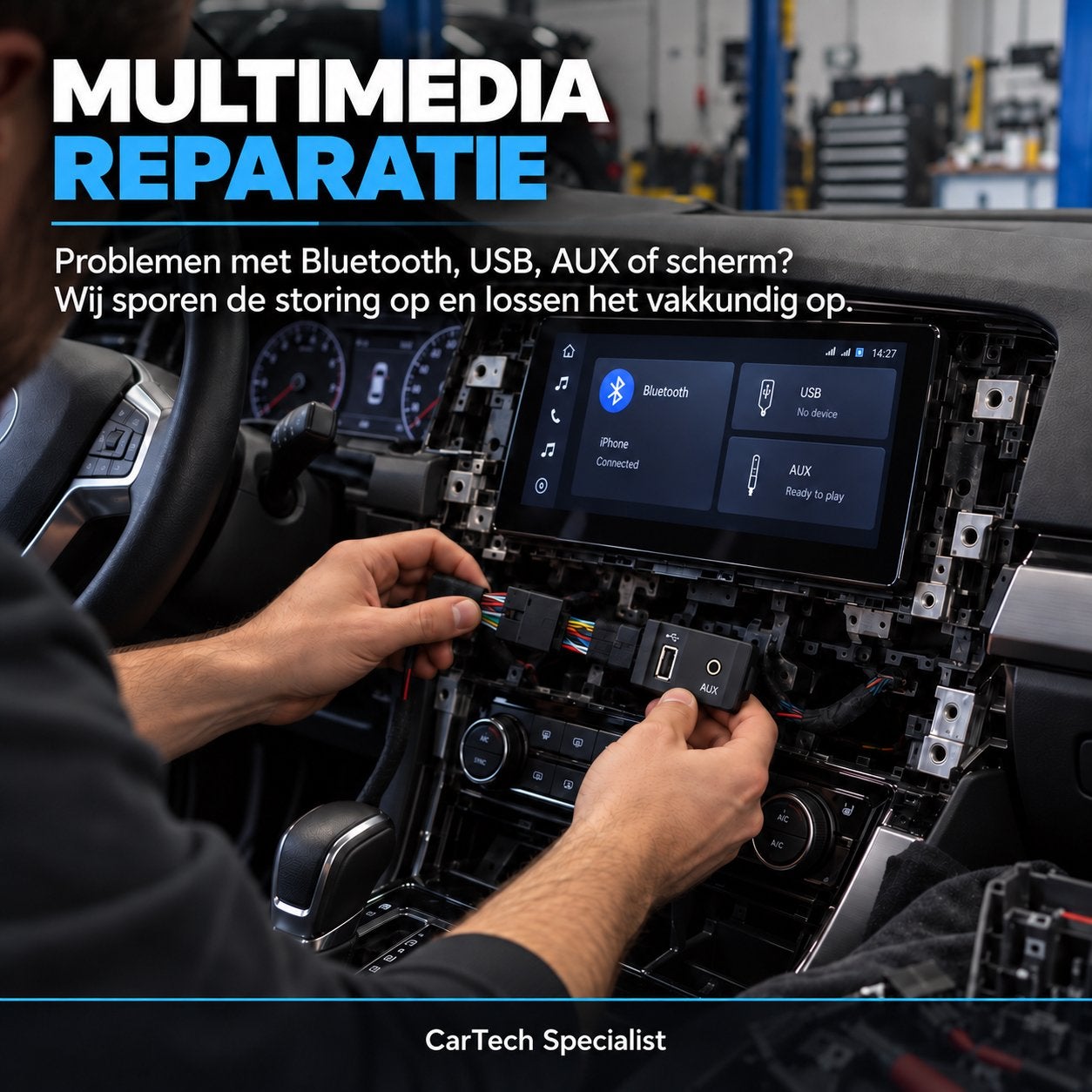 Autoradio / Multimedia Storing Reparatie | Bluetooth USB AUX, Ophalen, Nieuw, Update