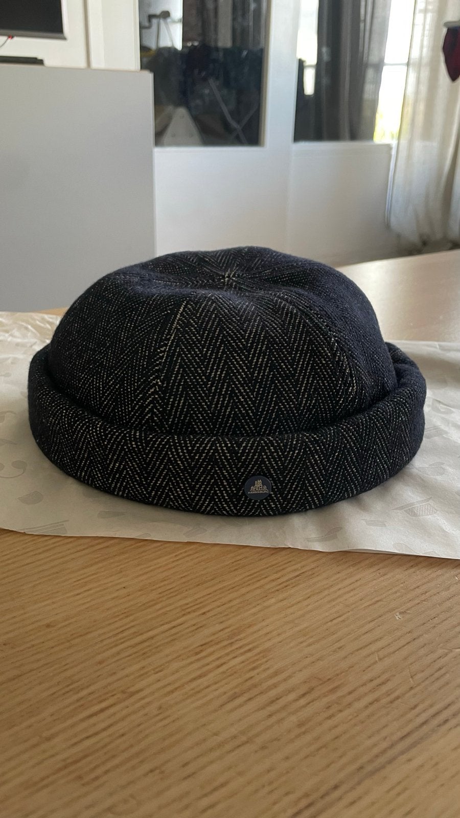 Hammaburg Docker Herringbone Muts - Nieuw met labels, Kleding | Heren, Ophalen of Verzenden, Nieuw, Pet