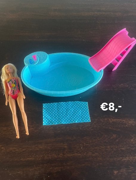 Zwembad met Barbie, Kinderen en Baby's, Speelgoed | Poppen, Ophalen, Zo goed als nieuw, Barbie