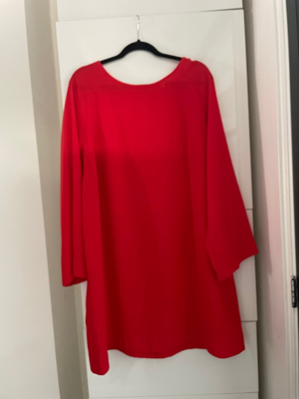 H&M Rode Tuniek Jurk Maat 44/46 (XL), Maat 46/48 (XL) of groter, Ophalen of Verzenden, Zo goed als nieuw, Knielengte
