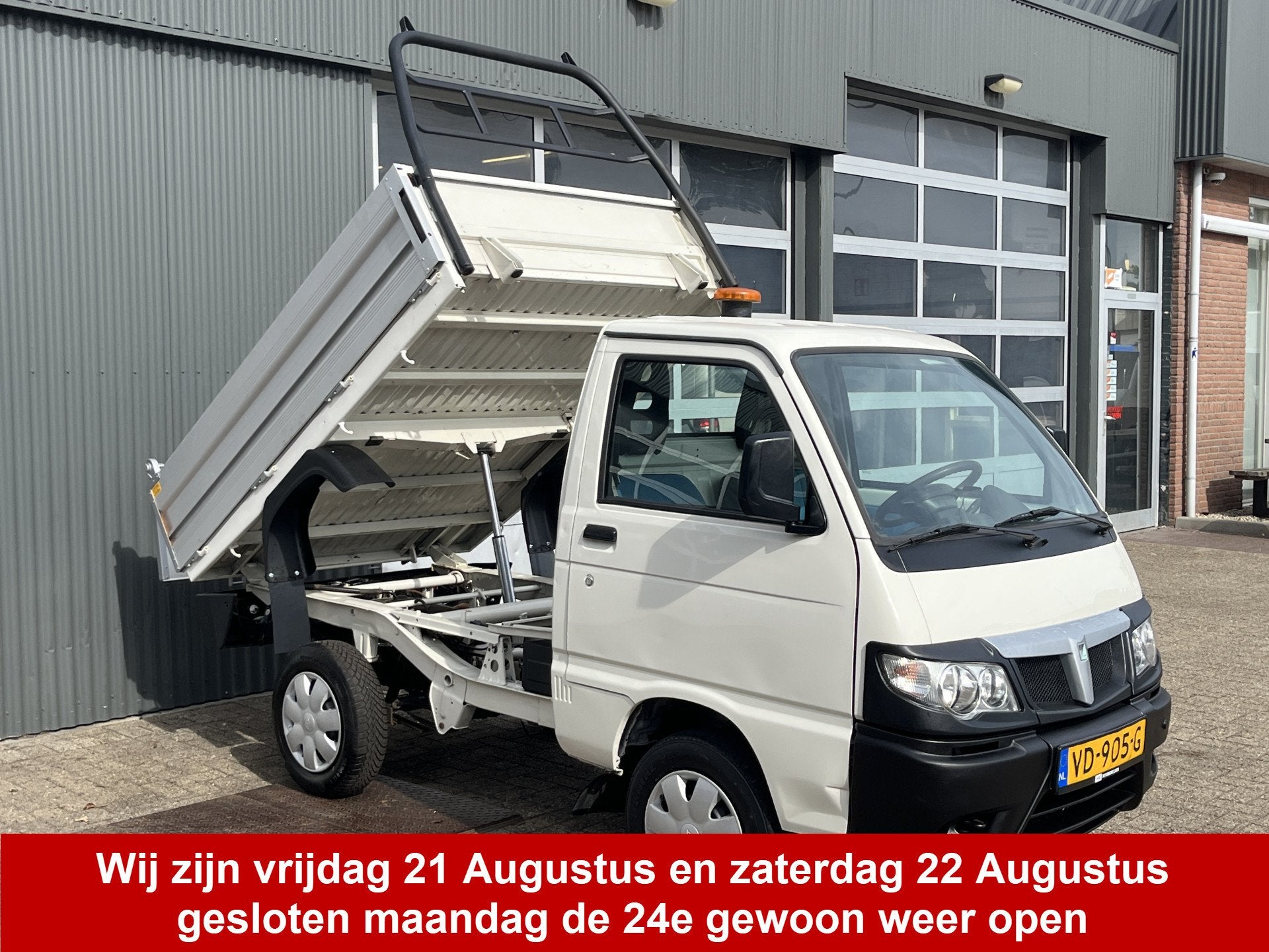 Piaggio Porter 1.3 Kipper Openlaadbak Kieper 2-Persoons Radi, 1308 cc, Gebruikt, 785 kg, Wit