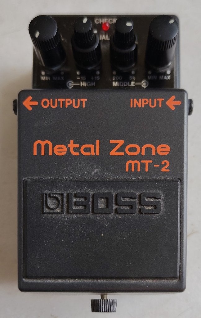 Boss Metal zone MT-2 voetpedaal voor rockgitaar, Ophalen of Verzenden, Equalizer