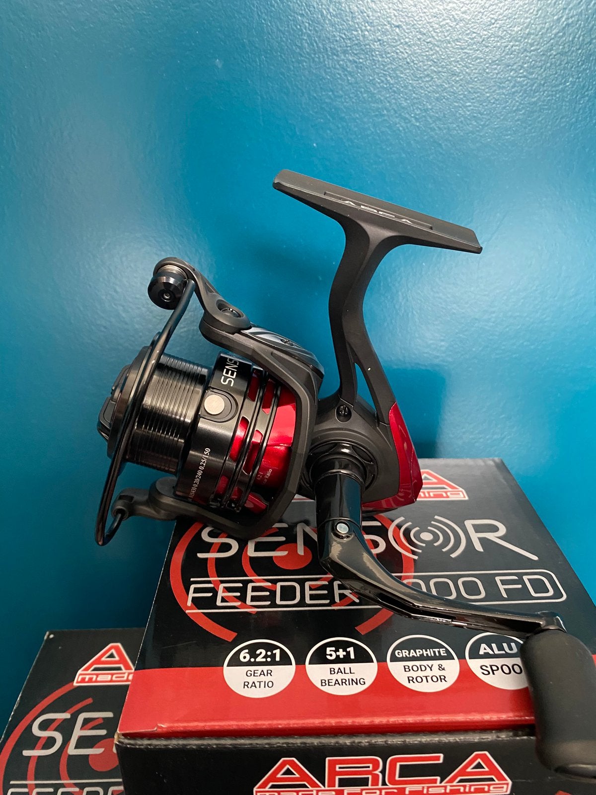 Arca Sensor 4000FD 6 lagers feedermolen, Watersport en Boten, Hengelsport | Witvissen, D, Molen, Nieuw, Ophalen of Verzenden