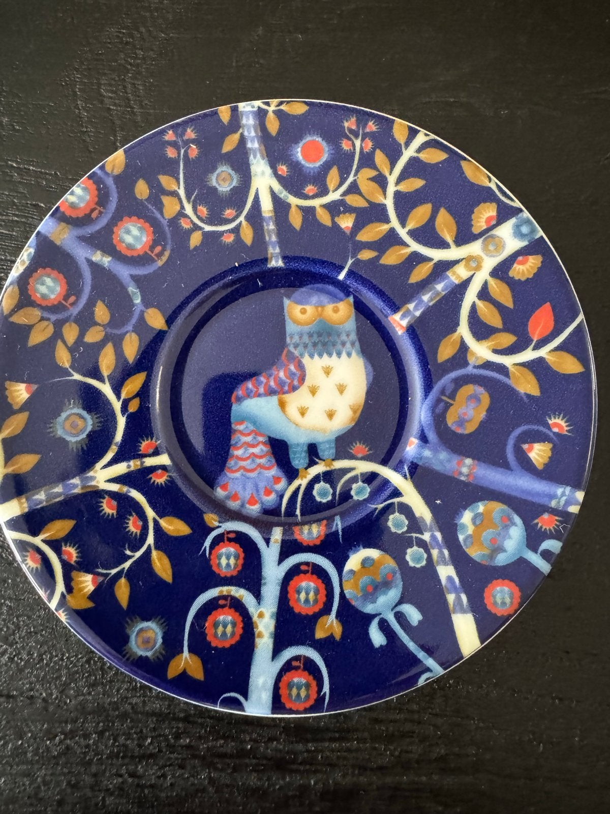 Iittala schoteltjes 11 cm  met uil design, 3 blauw, 3 wit, Keramiek, Nieuw, Iittala, Overige stijlen